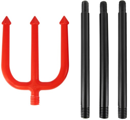 Kostým Devil Demon Fork Red Black Trident Disguise Outfit 102 cm
