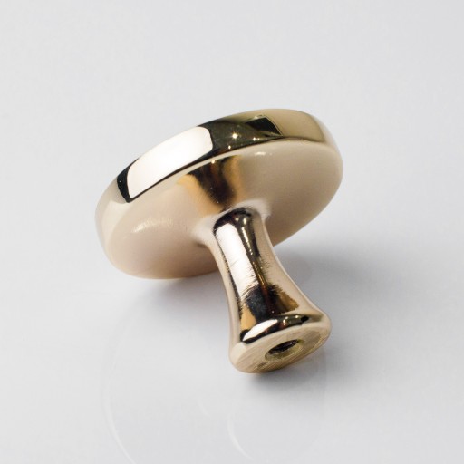 KĽÚČKA NA NÁBYTOK PRSTEŇ DUNE GOMBÍK 33,5 mm ZLATÝ LESK ZLATÝ