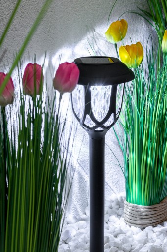 Dekoratívna zapustená solárna lampa do záhrady VR200 40/Ø9,5 cm