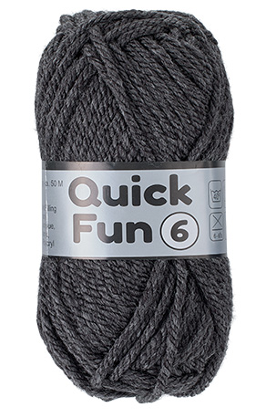 50g Lammy Yarns akrylová priadza proti žmolkovaniu Quick Fun 6 šedá 002