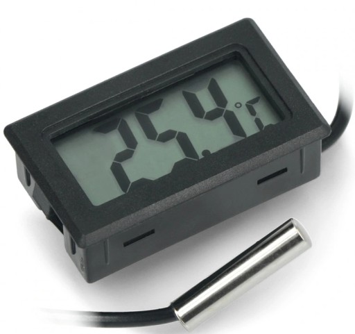 Elektronický LCD TEPLOMER dlhý kábel sondy