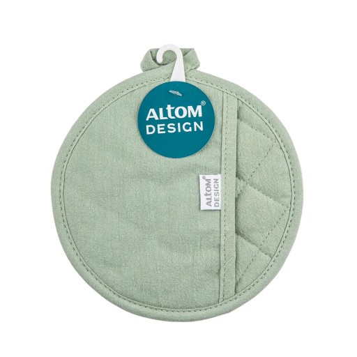 Kuchynská rukoväť, 100% bavlna, Altom Design, okrúhla, svetlozelená