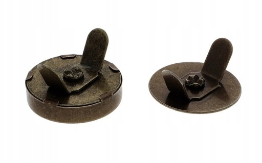 MAGNETICKÁ SVORKA KRUHÁ STARO ZLATÁ 18mm