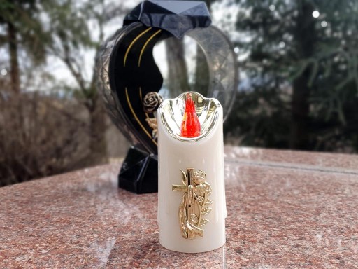 Veľká LED SVIEČKOVÁ VLOŽKA do sviečok IMITÁCIA ČERVENÉHO VOSU 15cm + batérie