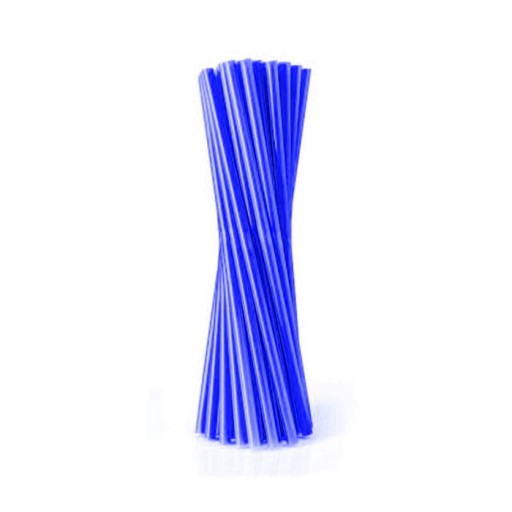PAPIEROVÉ SLAMKY NA NÁPOJE 19CM NAVY 10KS