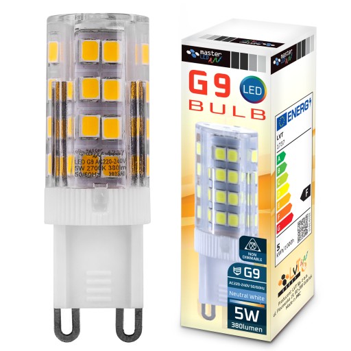 G9 SMD 2835 5W 230V LED žiarovka do lustrov