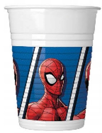 Plastové poháre SpiderMan Birthday Spider-Man 8 kusov