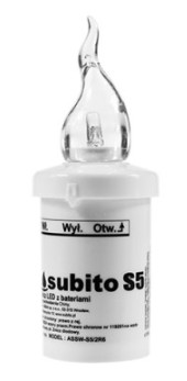 ELEKTRICKÁ SVIEČKA Subito LED WE-1 S5 MIX FARIEB