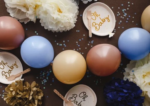 Bambuľka z hodvábneho papiera - PartyDeco - námornícka modrá 25 cm