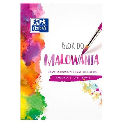 Biela maliarska podložka Oxford A4/20k