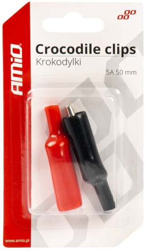 CROCODILE CLIPS SVORKA BATÉRIE SVORKY 5A + a -
