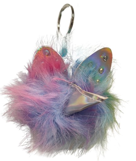 KEYRING KEYRING plyšová guľa UNICORN, farebná