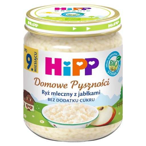 HiPP BIO Homemade Delicious. Mliečna ryža. z jabĺk. 3 x 200 g