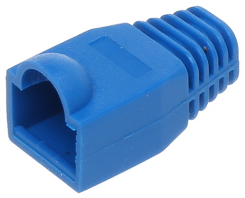 Gumový kryt na zástrčku RJ45, 50 kusov, modrý