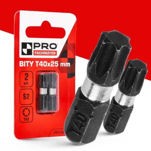 NÁRAZOVÉ HROTY ÚRAZOVÝ BIT SILNÝ SKRUTKOVACÍ BIT TX40 25 MM
