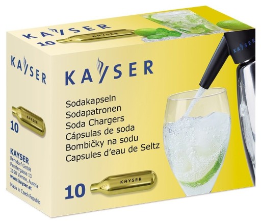 Kayser Co2 náplne pre sifón sodnej vody saturátor 10 ks univerzálny