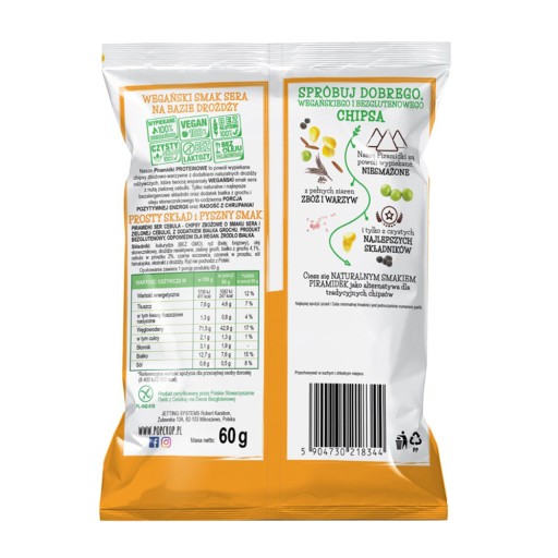 Proteínové pyramídy Syr Cibuľa POPCROP chrumkavý