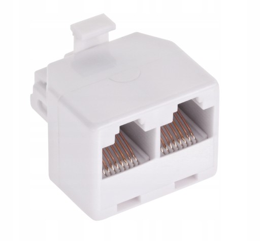 RJ45 rozbočovací konektor PLUG 2 x ZÁSUVKA