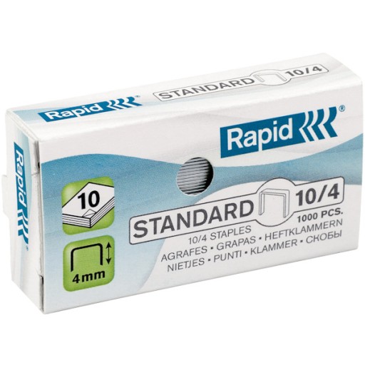 KANCELÁRSKE SVORKY, oceľ 10/4 Standard, 1000 KS Rapid, SPRÁVNE RÝCHLO