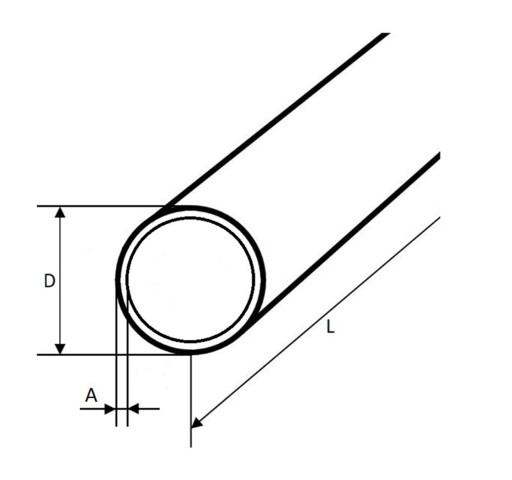Oceľová rúra z/s 33,7x2 500mm