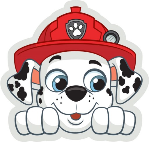 Vankúš v tvare psíka Marshalla od Nickelodeon's Paw Patrol