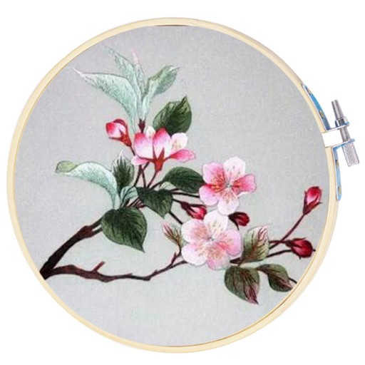 SADA OBRUČIEK 4 KS. BAMBUSOVÉ VYŠÍVACIE OBRUČKY SILNÁ VÝŠIVKA