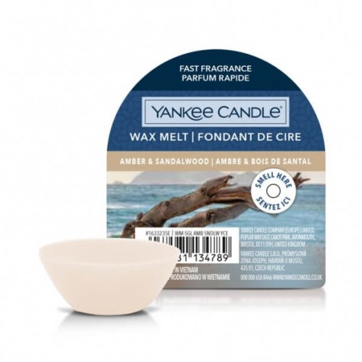 Amber & Sandalwood - Yankee Candle Signature - vonný vosk