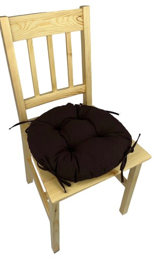 Podsedák na stoličku taburetka 35cm HNEDÝ CIRCLE