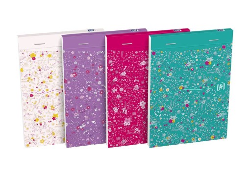 Zápisník A6 80k, rad OXFORD FLORAL, mix farieb