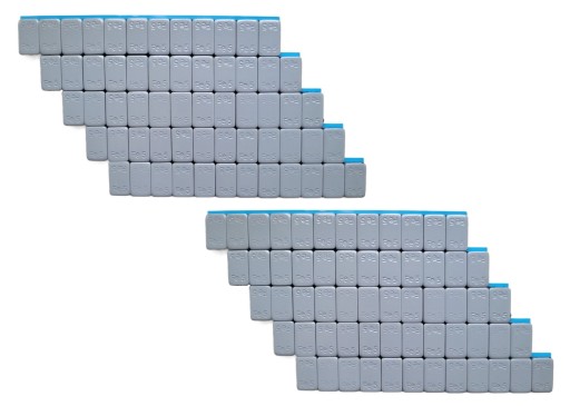 Závažia nalepené na ráfikoch GREY 12x5g 10 pásikov