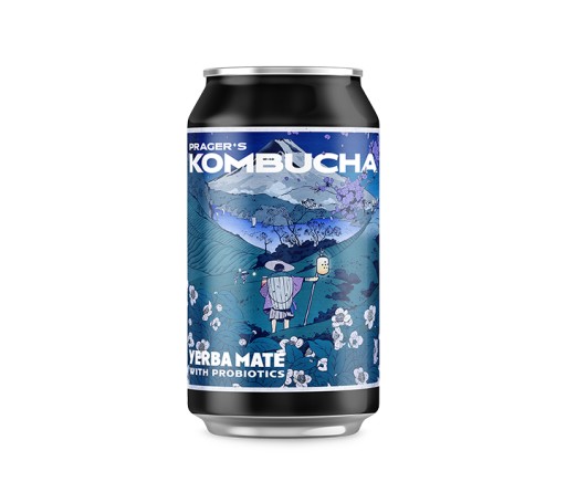 PREMIUM ROSA Kombucha yerba maté 330ml