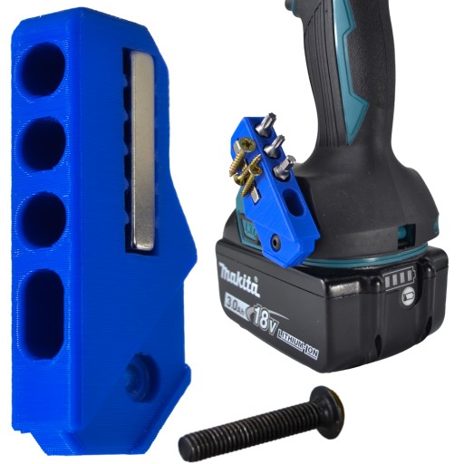 MAGNETICKÝ DRŽIAK BITOV 45° PRE NÁRADIE MAKITA 18V CXT LXT XGT + SKRUTKA