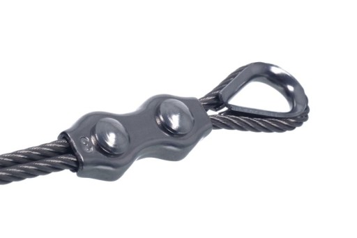 Svorka sedlového lana Inox A4 AISI-316 3 mm
