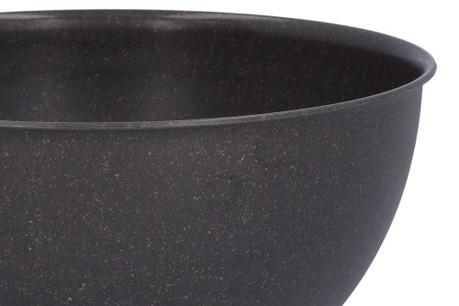 Plastová kuchynská misa s pokrievkou, hnedá, bio, 29 cm, na šalát, hranolky, 6l