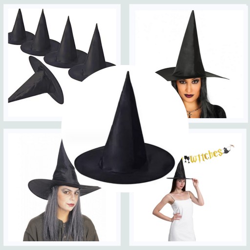 Čarodejnícky klobúčik VEĽKÝ HALLOWEENSKÝ KARNEVAL KARNEVAL ČIERNY 39cm