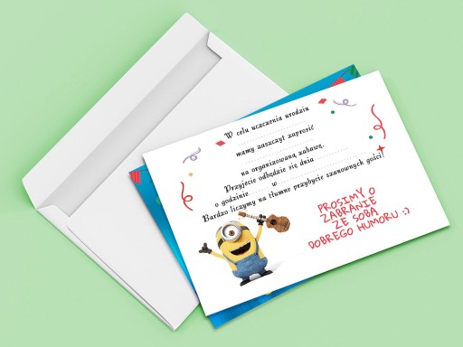 POZVÁNKA MINIONS NA NARODENINY DIEŤAŤA + OBÁLKA ZDARMA
