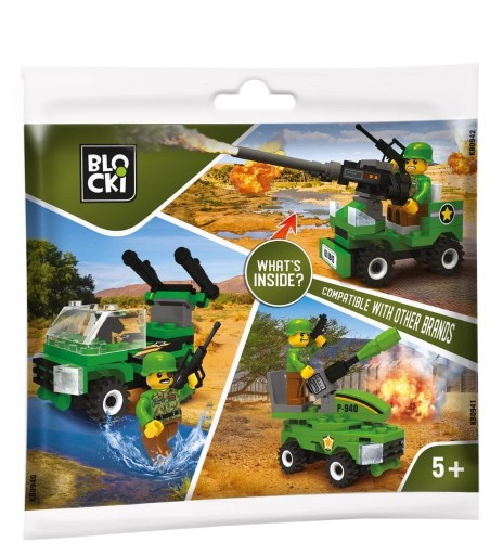 Klocki Blocki MyArmy Sachet - Vagón so zbraňou