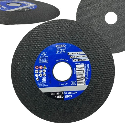 PFERD OCELOVÝ REZNÝ KOTÚČ 125x1,0 I SG -ELASTIC