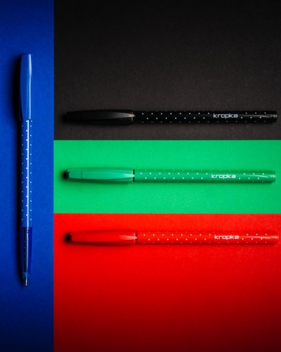 Rystor Dot pero 0,5 mm zelený vrchnáčik x3