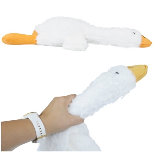 HUSIA PLYŠOVÝ MASKOT, VEĽKÝ VANKÚŠ NA KAČKU, 50CM