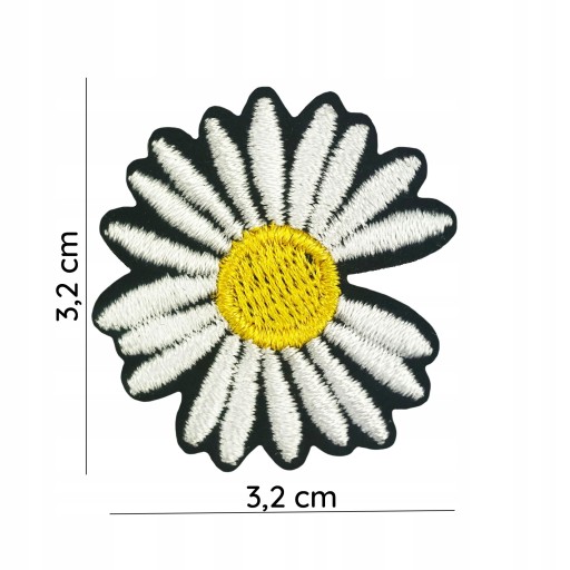 TERMO nášivka Nažehľovacia výšivka Daisy Flower
