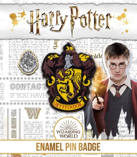 Špendlík na oblečenie do batohu Harry Potter Chrabromil