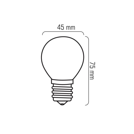E27 LED žiarovka GUĽA 4W=40W Vlákno 470lm Dekoratívne Bez blikania 4000K