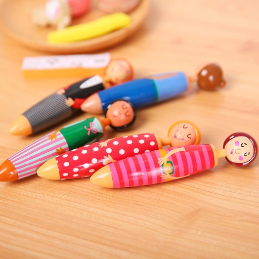 Bábiky BALLPOINT BALLPOINT hrubé 13 cm MODRÉ 5 KS