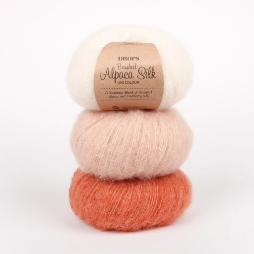 Priadza Drops Brushed Alpaca Silk 20, pieskovo ružová
