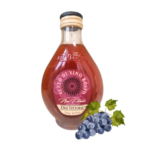 Due Vittorie Non Filtrato Aceto Vino - taliansky vínny ocot, nefiltrovaný, 250 ml