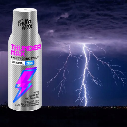 FRUTTAMAX THUNDER MAX ENERGY ZERO LIGHT SIRUP RED BULLA príchuť PRE SODASTREAM