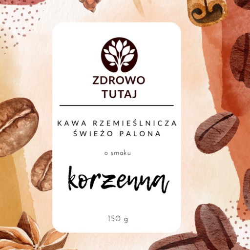 PIKANTNÁ Zrnková káva s príchuťou Arabica, čerstvo pražená Zdravá tu 150 g