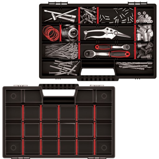 ORGANIZÁTOR NA NÁRADIE krabica box PREHRADKY