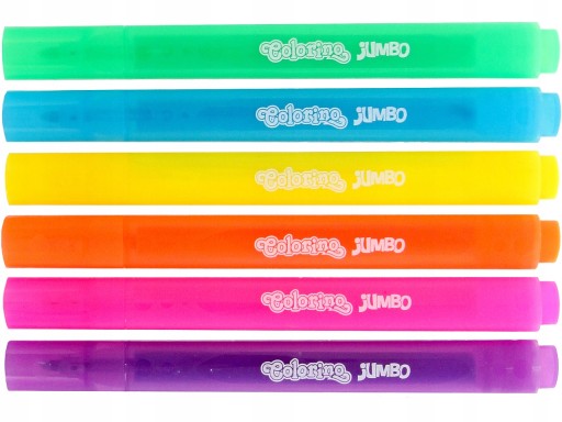Colorino Trojuholníkové fixky Jumbo Neon 6 farieb 38881